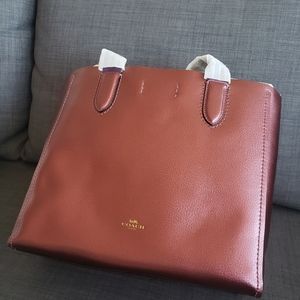 COACH PEBBLE LEATHER DERBY TOTE BRAND NEW!!!